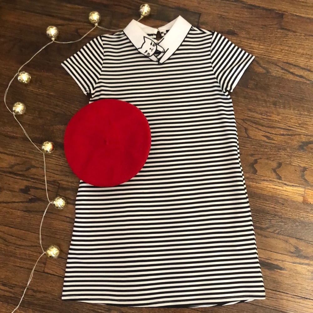 Unique Cat-Collar 60s Inspired Dress